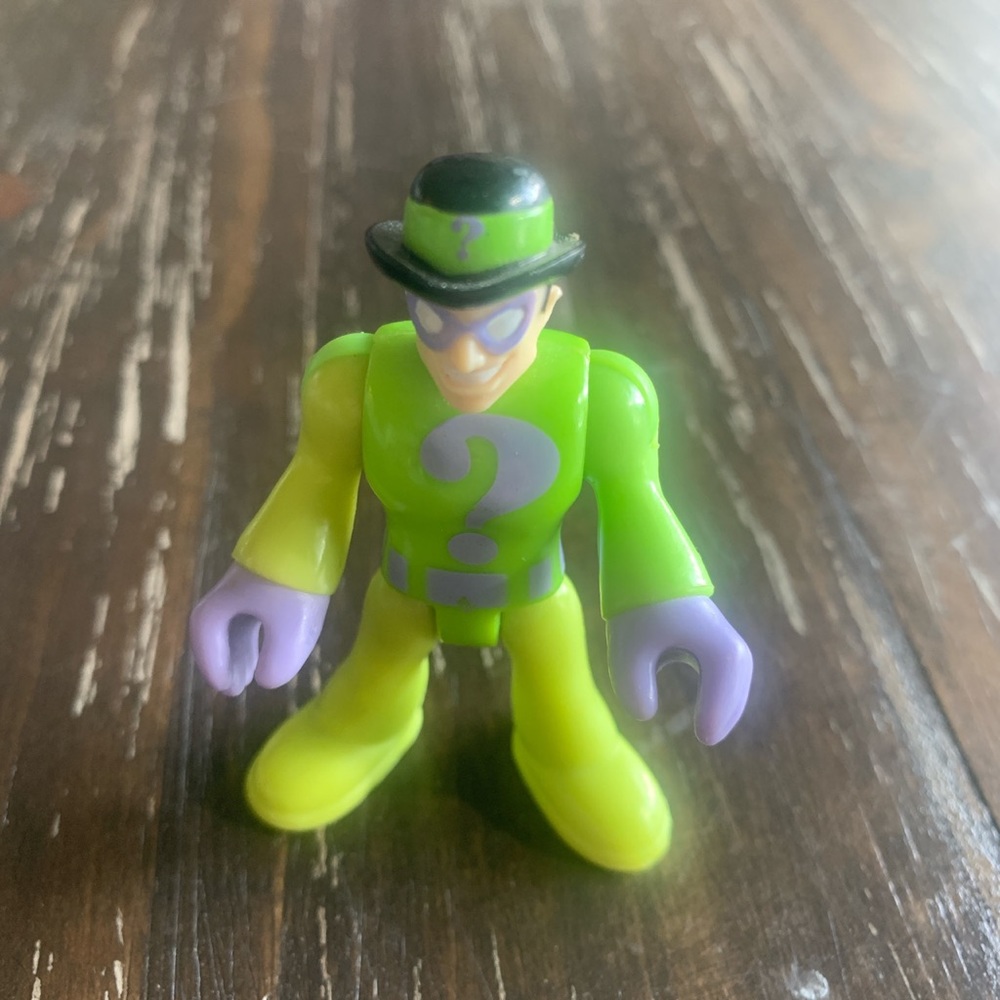 Fisher Price Imaginext DC Comics Batman Villian Riddler Mini Action Figure EUC